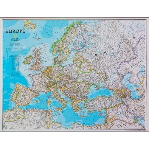 Europa Classic mapa ścienna polityczna arkusz laminowany 1:5 419 000